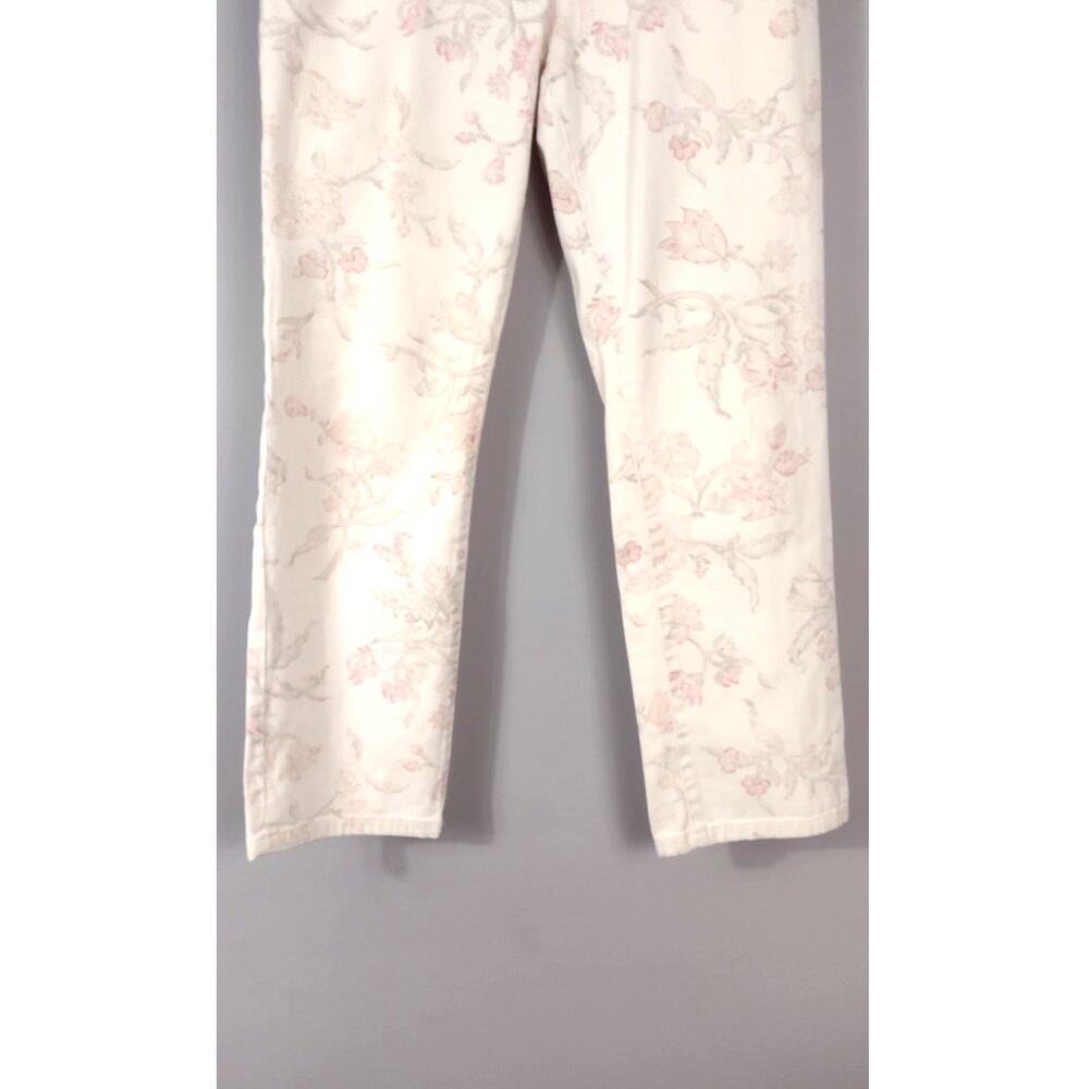 Ralph Lauren Floral Jean Modern Straight Ankle Cottagecore Coquette Sz 10 - Picture 5 of 16